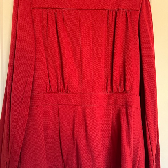Cabi Spencer Jacket Collared Button Snap Front Knit Moulin Rouge Red Size Large - Picture 5 of 11